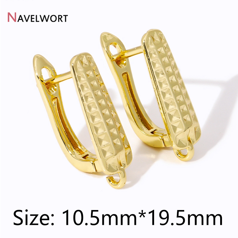Gold Plated Jewelry - 18K vergulde oorbellenbevestigingen, basisbevestigingsstukken, messing metalen