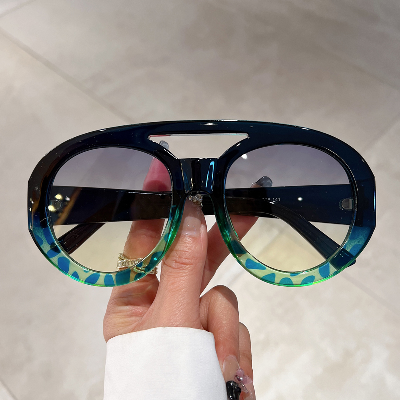 Sunglasses Uv400 - Oversized ronde zonnebril voor heren, modieus,