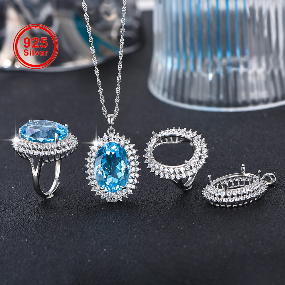 Luxury Gift Set - 13x18mm S925 Sterling zilveren ring hanger
