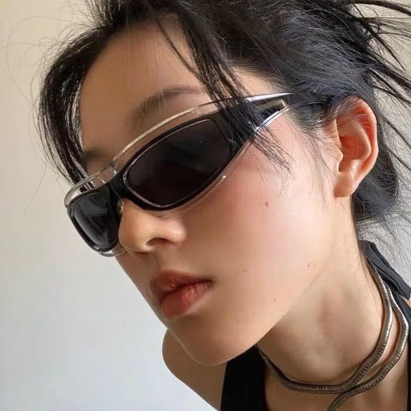 Sunglasses Uv400 - Cat-eye bril, punkstijl, dames zonnebril, modieus