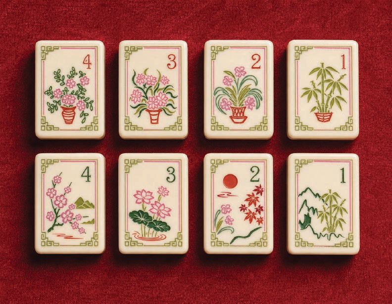 Luxury Gift Set - Roze moederparel luxe Amerikaanse Mahjong-set, 160