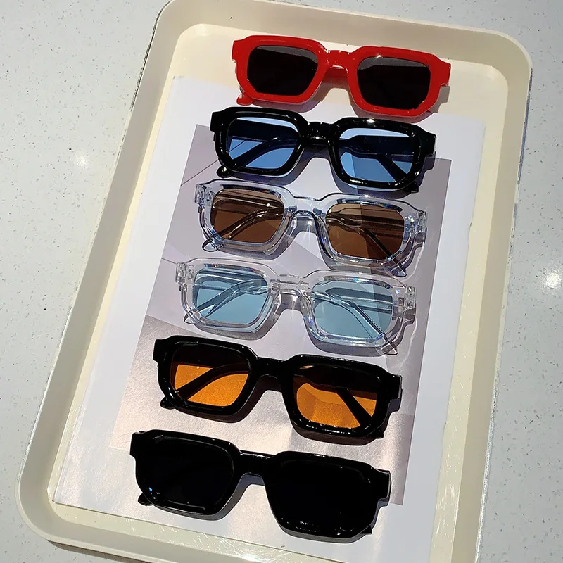 Designer Sunglasses - Vintage zonnebril met rechthoekig montuur Outdoor