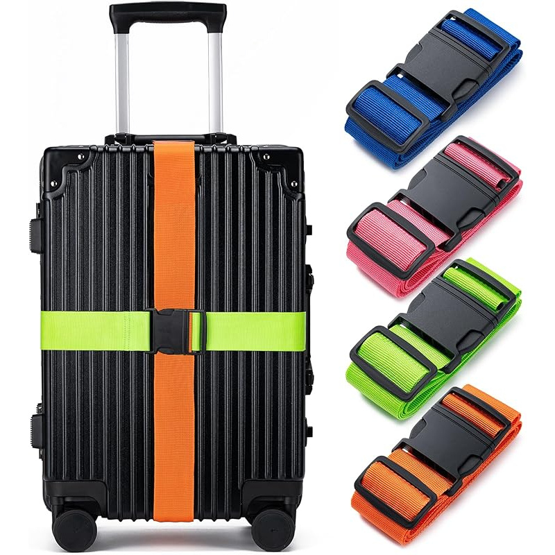 Travel Luggage Set - 4-delige bagagebandenset, bagagebeveiligingsband, bagageband, gebruikt voor