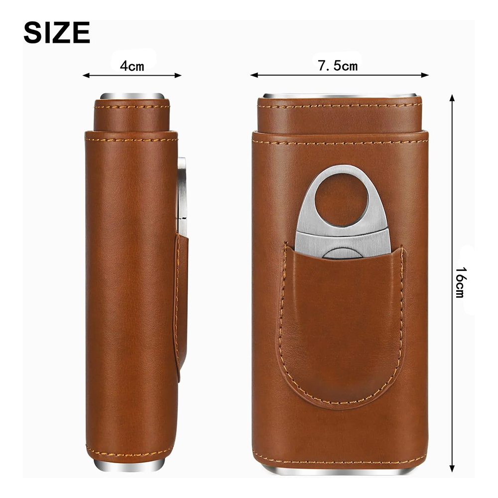 Draagbare sigaren humidor set, - Premium Cigar Case recensie en prijs