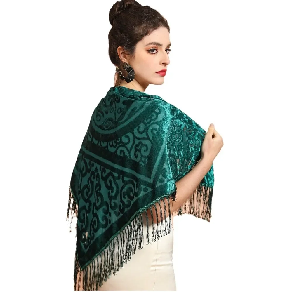 AW25 fluwelen jacquard sjaal m - Cashmere Scarf recensie en prijs